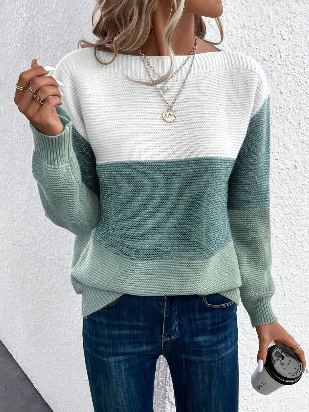 Faria - Camisola Elegante De Manga Comprida