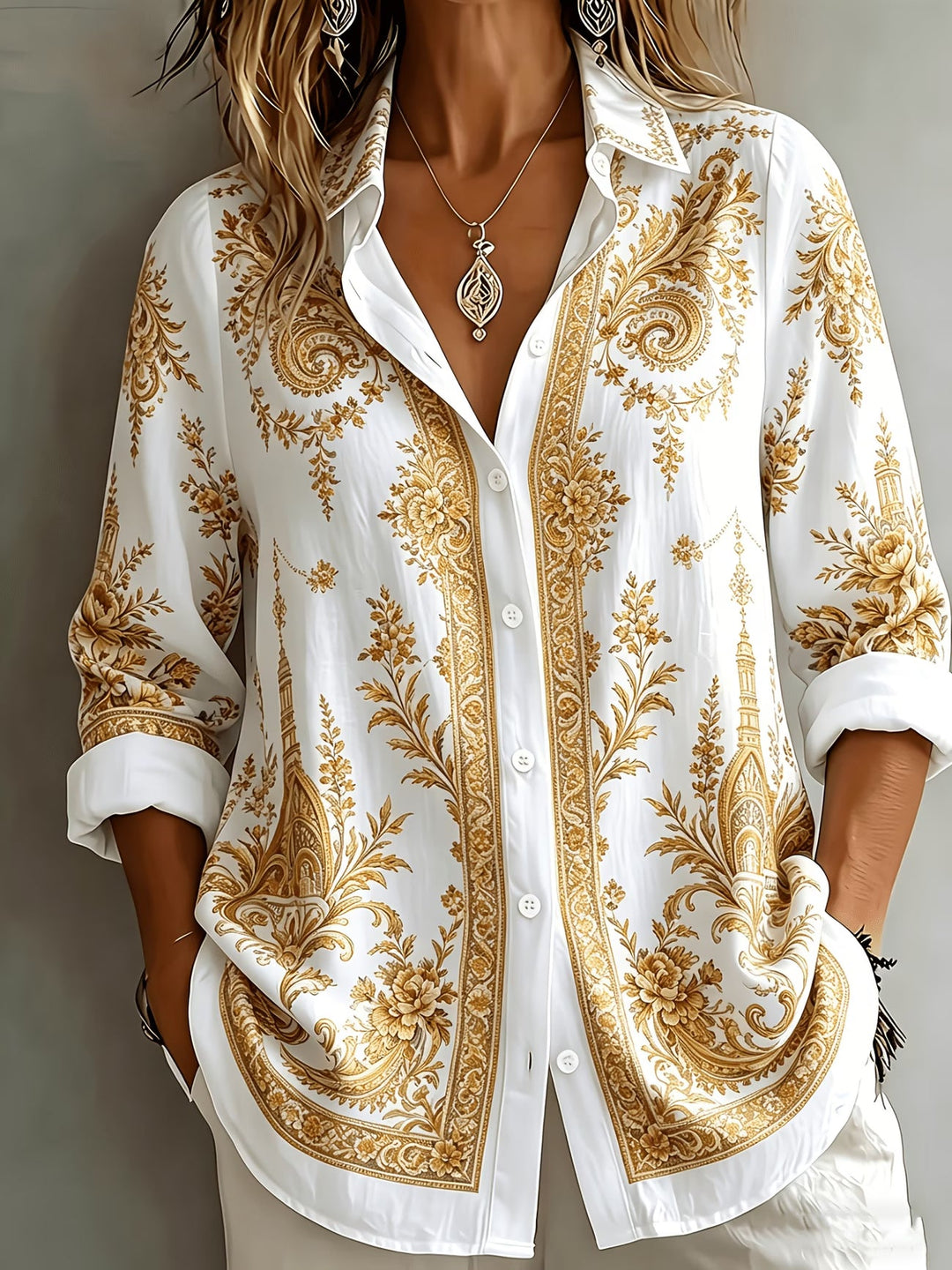 Aldana - Camisa De Manga Comprida Com Botões