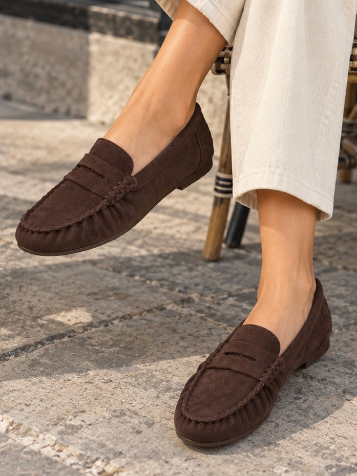 Asiye - Mocassins com Tira Tipo «Penny» e Biqueira Cosida