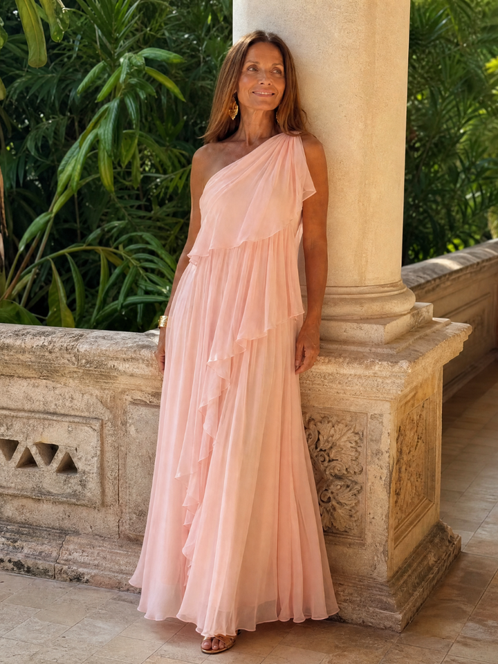 Seyma - Vestido Maxi Com Folhos