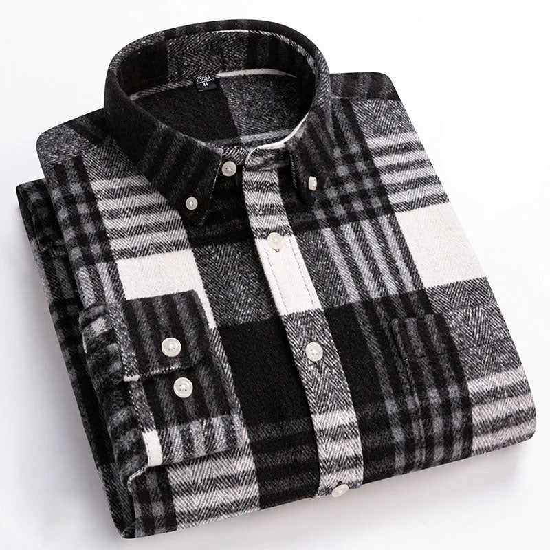 Joman - Camisa De Manga Comprida Xadrez Com Botões