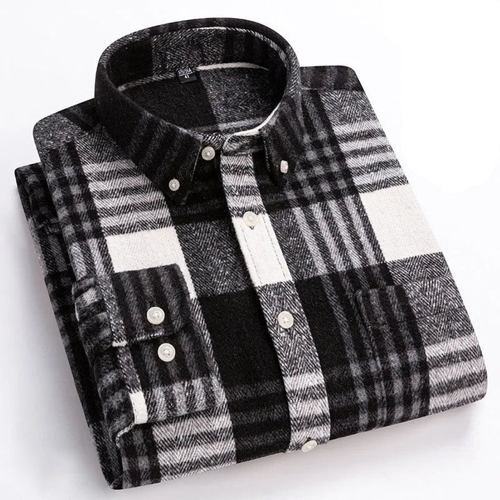 Joman - Camisa De Manga Comprida Xadrez Com Botões