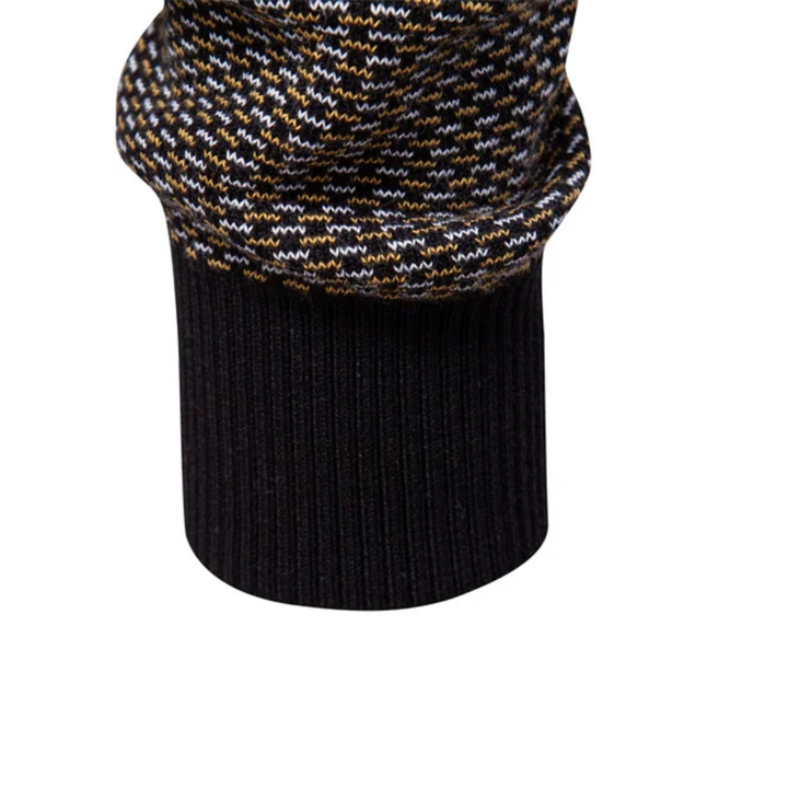 Limman - Camisola de malha jacquard com meio fecho