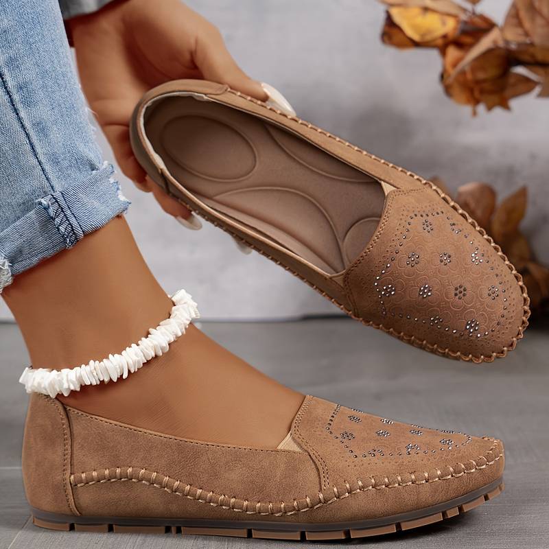 Orital - Sapatos Macios Vintage Com Costura