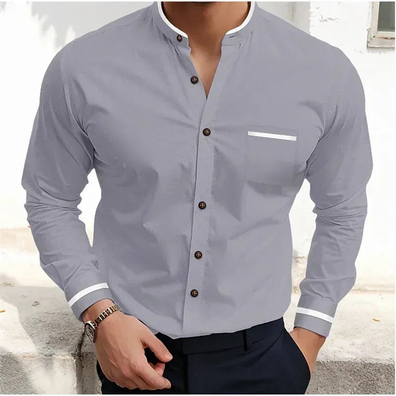 Askar - Camisa De Manga Comprida Com Botões