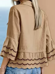 Solenn - Blusa Elegante Com Botões