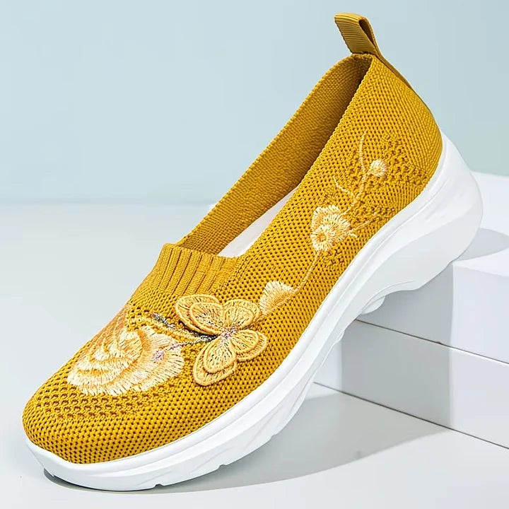 Leetha - Mocassins Bordados Com Borboletas