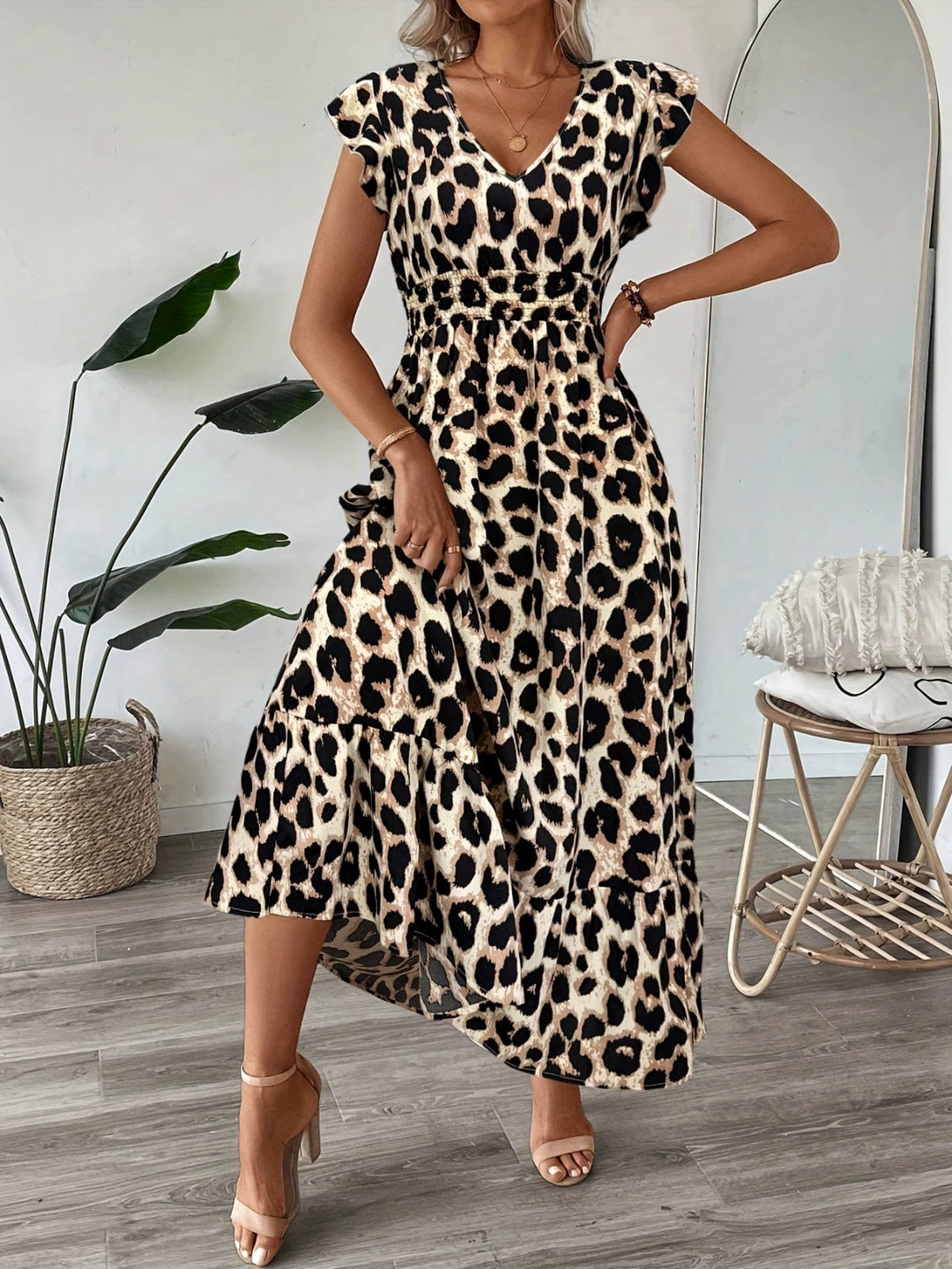 Ranika - Vestido Maxi Sem Mangas Com Decote Em V