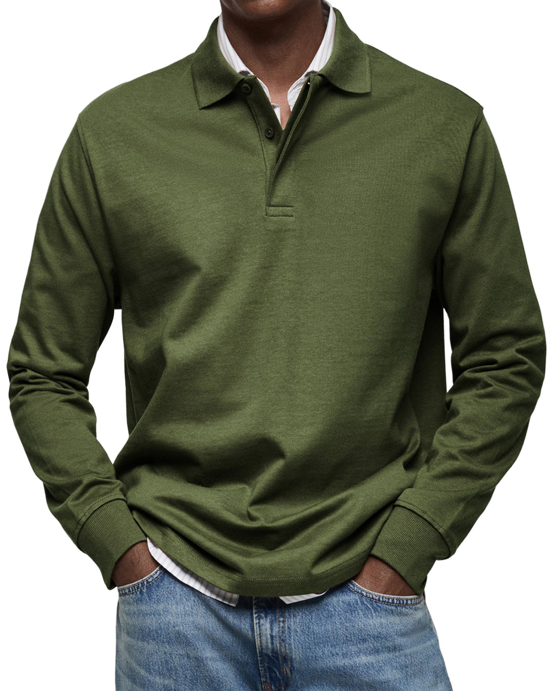 Joseba - Polo Casual de Manga Comprida
