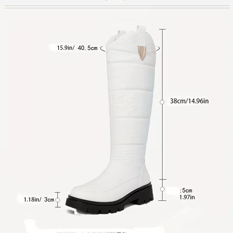 Menna - Botas De Inverno Até Ao Joelho Com Sola Antiderrapante