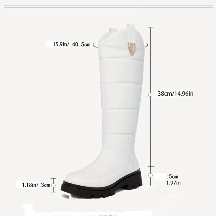 Menna - Botas De Inverno Até Ao Joelho Com Sola Antiderrapante