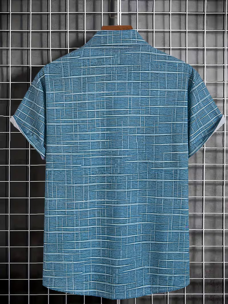 Jerrick - Camisa Com Estampado Geométrico Vintage