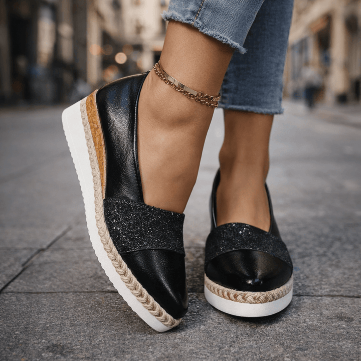 Jahaira - Elegante Antiderrapante Sapatos de Cunha