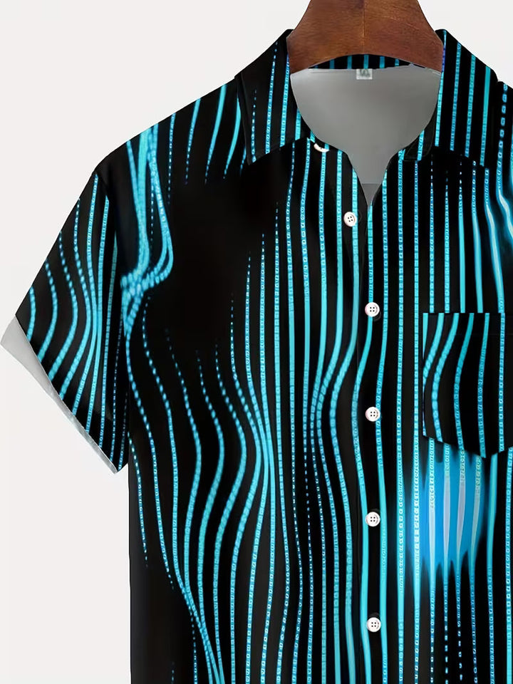 Ludwig - Camisa Casual Com Estampado De Riscas Artísticas