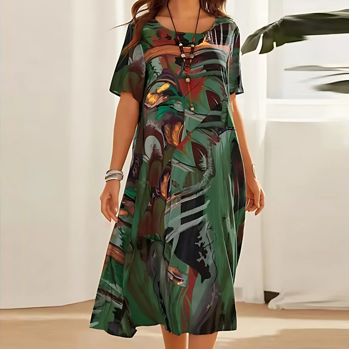 Filomena - Vestido Floral Confortável