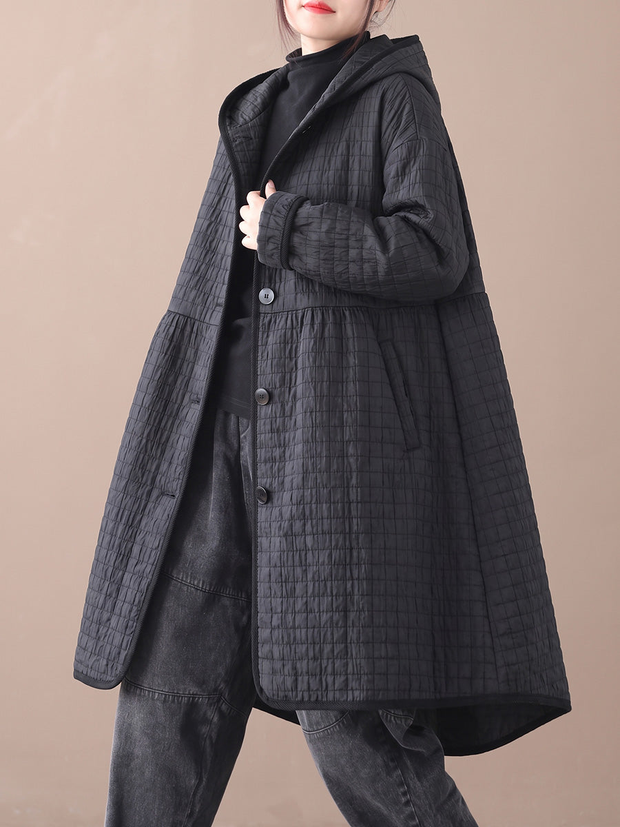 Ookami - Casaco Casual Acolchoado Com Capuz