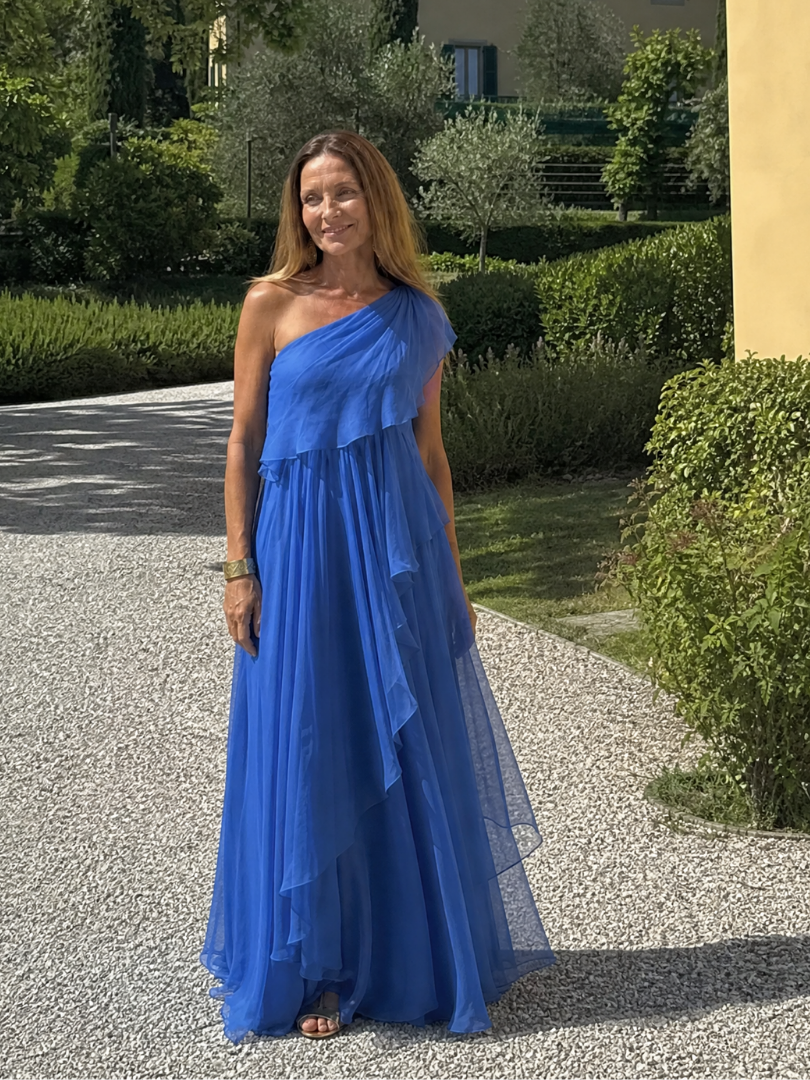Seyma - Vestido Maxi Com Folhos