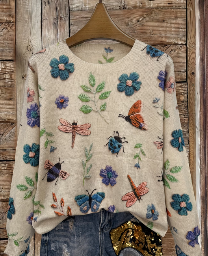 Lesa - Camisola Com Estampado Floral E De Insetos