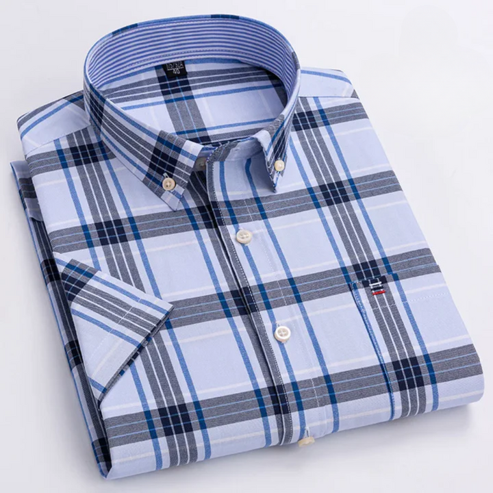 Petersen - Camisa Clássica de Algodão Com Padrão