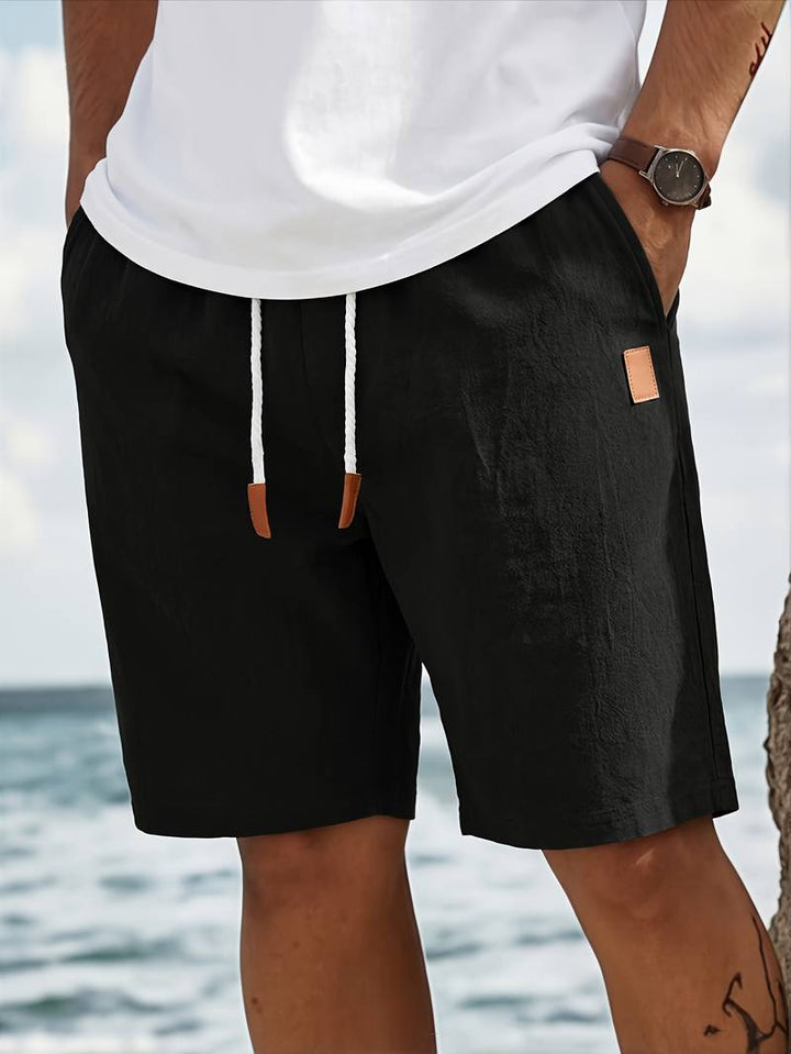 Jonatas - Calções De Verão Em Linho Com Cordão E Bolso
