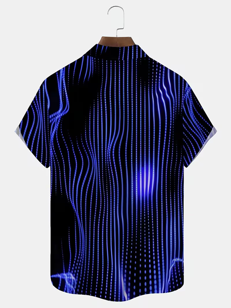 Ludwig - Camisa Casual Com Estampado De Riscas Artísticas