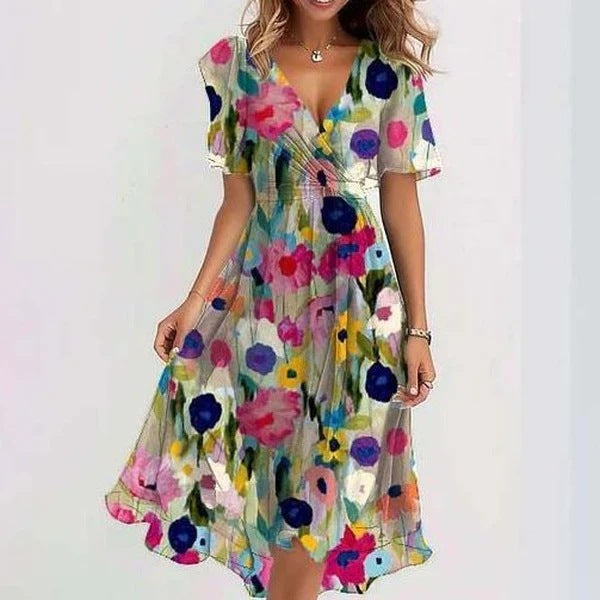 Nallely - Vestido Elegante de Verão