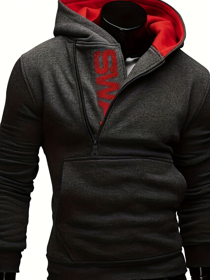 Erik - Camisola Com Capuz De Manga Comprida E Corte Justo