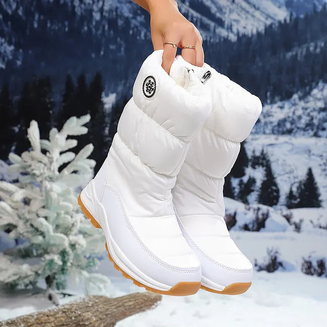 Muthoni - Botas De Inverno Para a Neve De Alta Qualidade até Meio Da Panturrilha