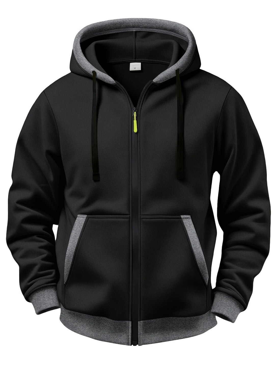 Mussoline - Camisola Casual De Inverno De Manga Comprida, Com Capuz E Fecho De Correr