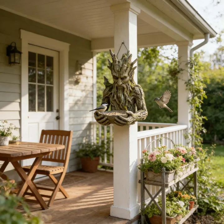 NatureHold - Uma Escultura Para Alimentar Pássaros Integrada Numa árvore