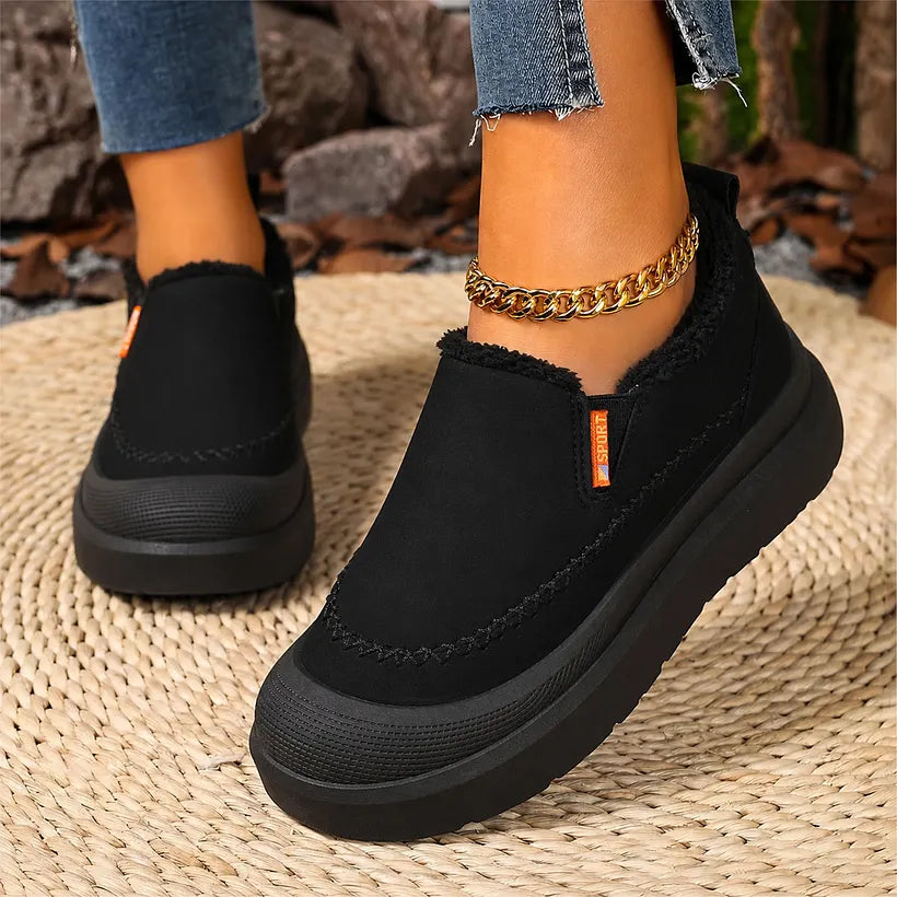 Adelya - Sapatos Elegantes Com Forro De Pele Sintética