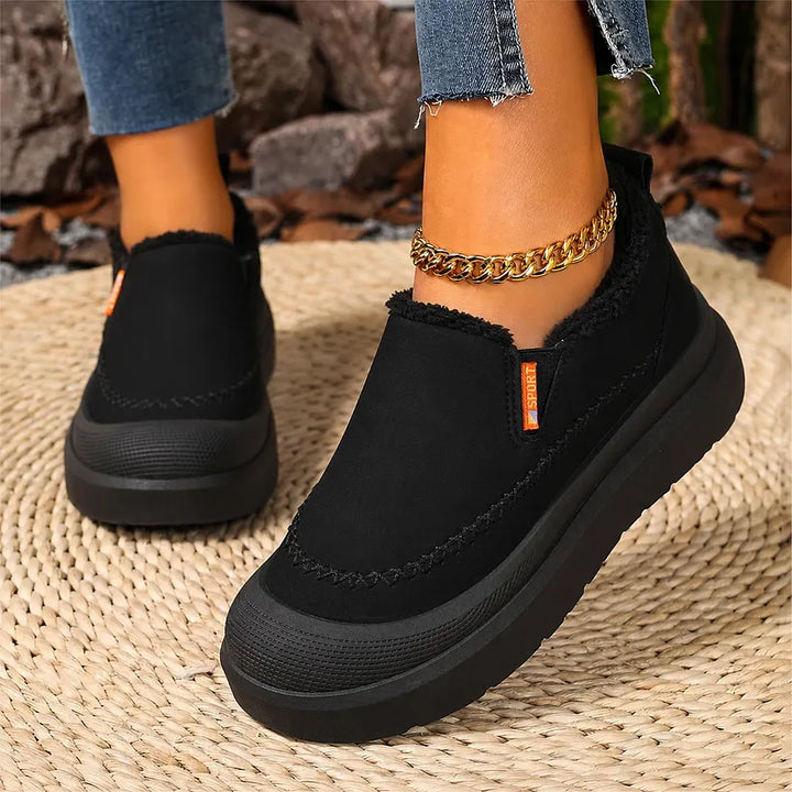 Adelya - Sapatos Elegantes Com Forro De Pele Sintética