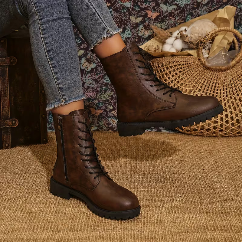Rawert - Botas de Cano Curto Com Atacadores Confortáveis