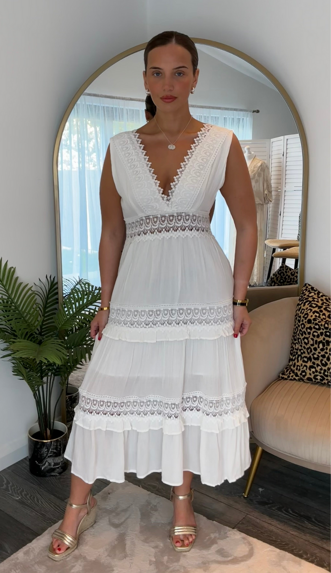 Clothilde - Vestido Longo De Verão Em Croché