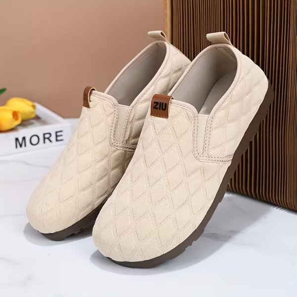 Malisaa - Sapatos Sem Atacadores Com Costura Em Losango