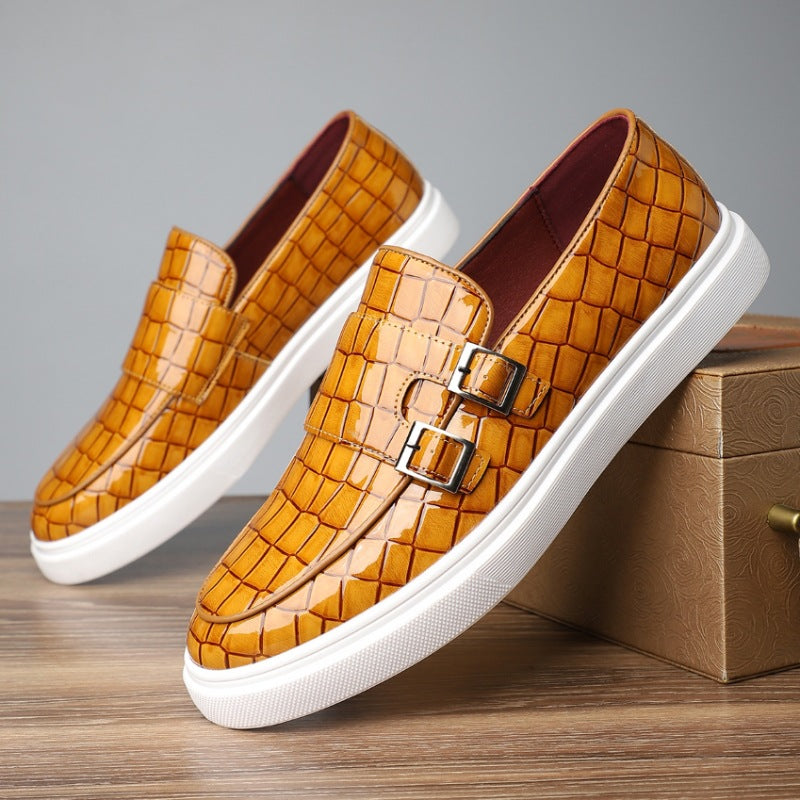 Loic - Mocassim Com Padrão De Crocodilo