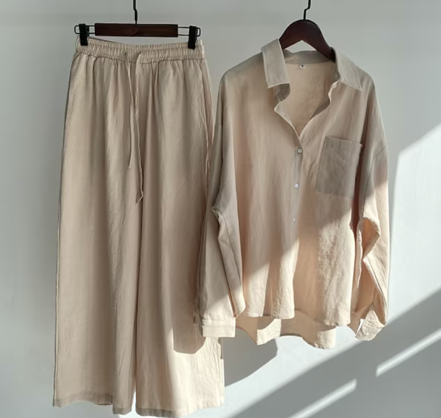 Aishanis - Conjunto Confortável Para O Verão