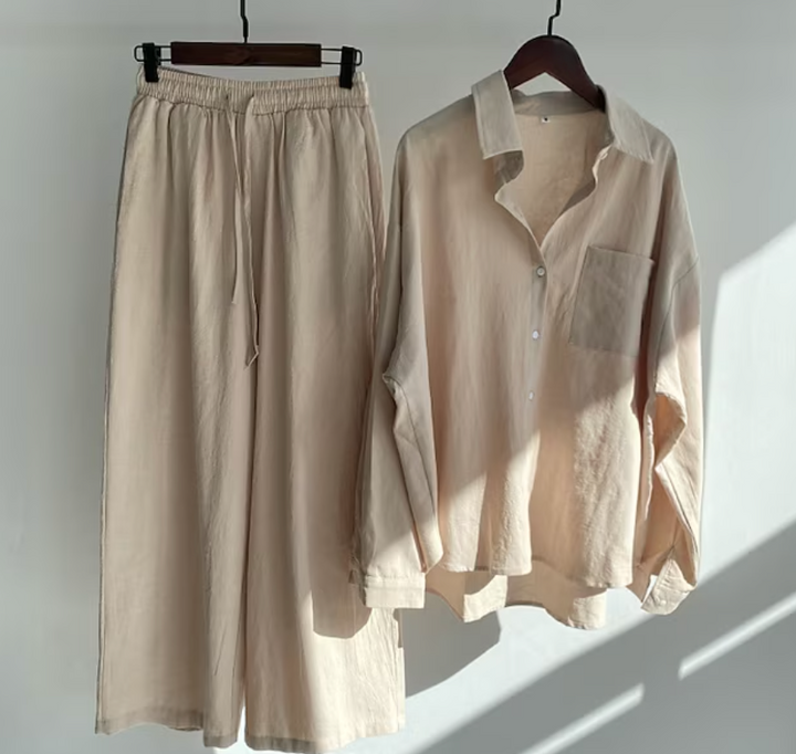 Aishanis - Conjunto Confortável Para O Verão