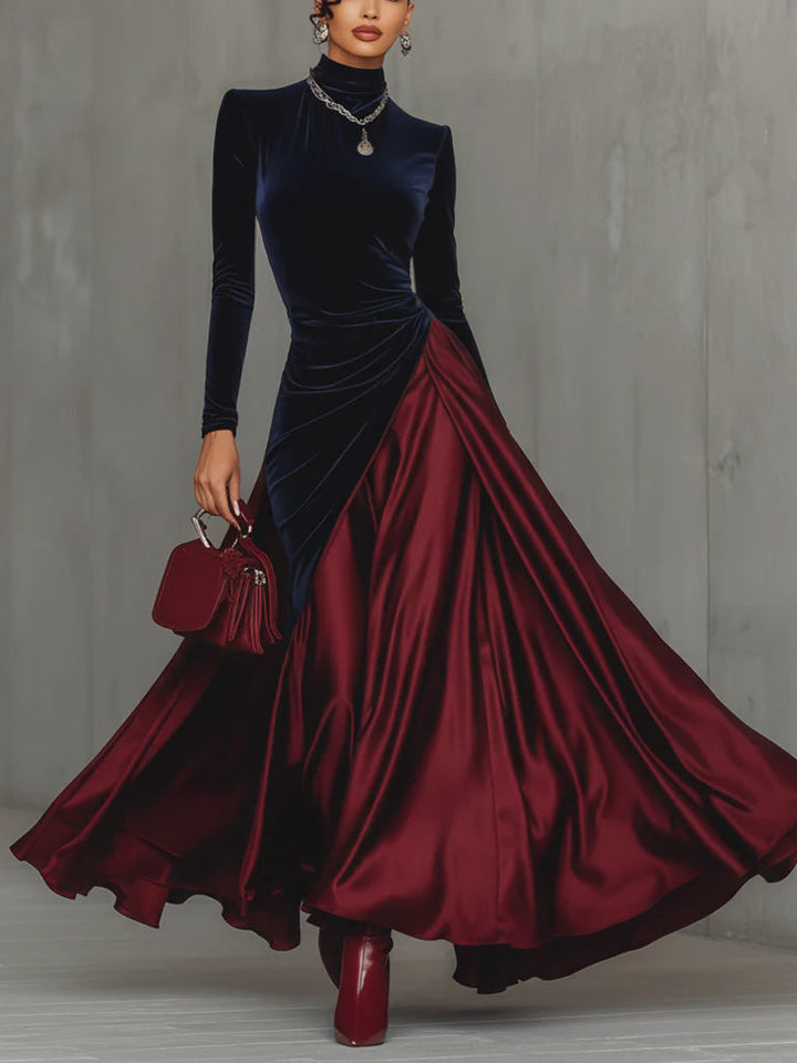 Lucrece - Vestido Comprido Bicolor