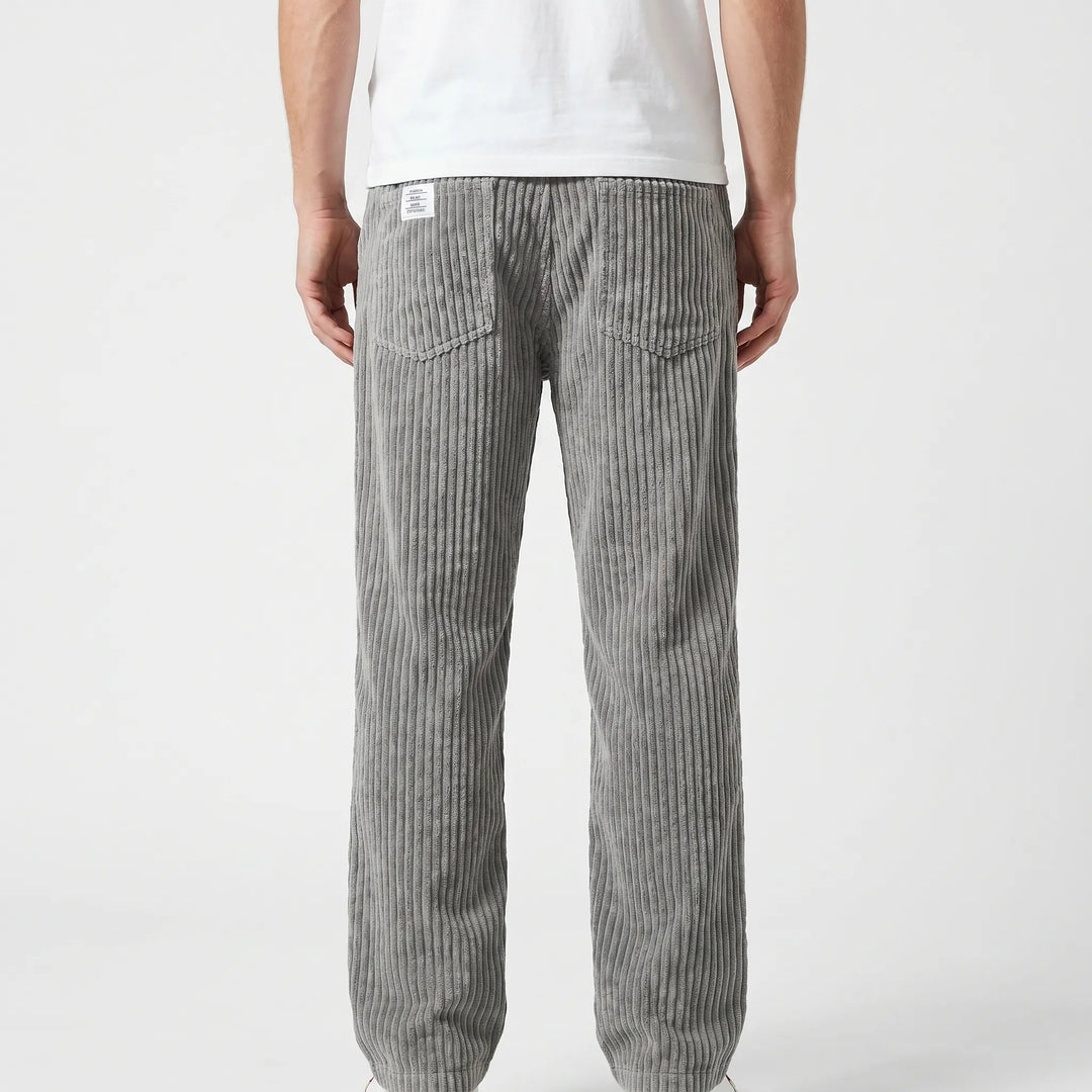 Erdem - Calças de Corte Largo Com Textura de Veludo Cotelê