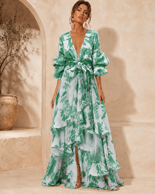 Liaya - Vestido Elegante «Jardim De Corais»
