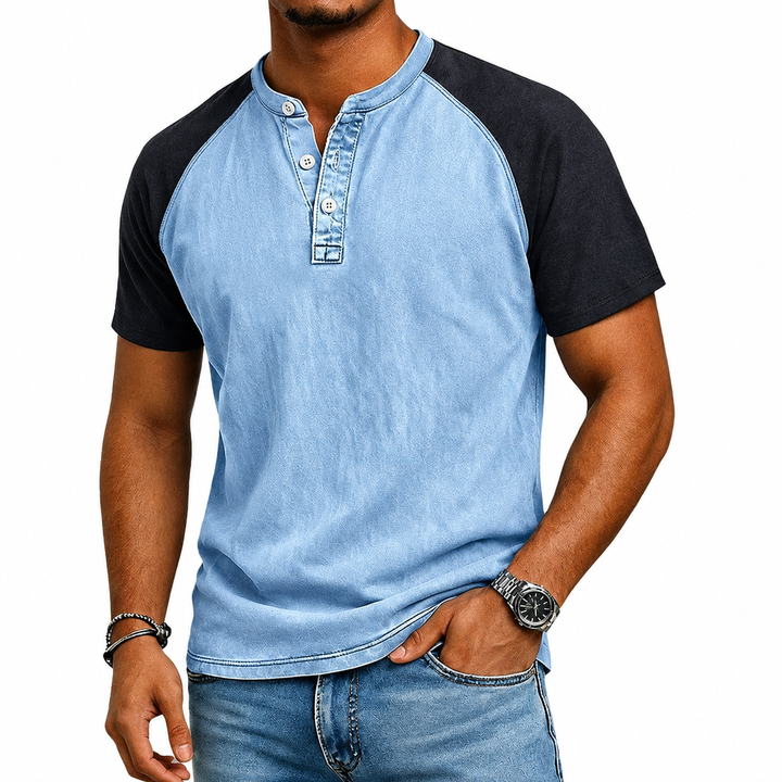 Roeland - T-Camisa Vintage Bicolor