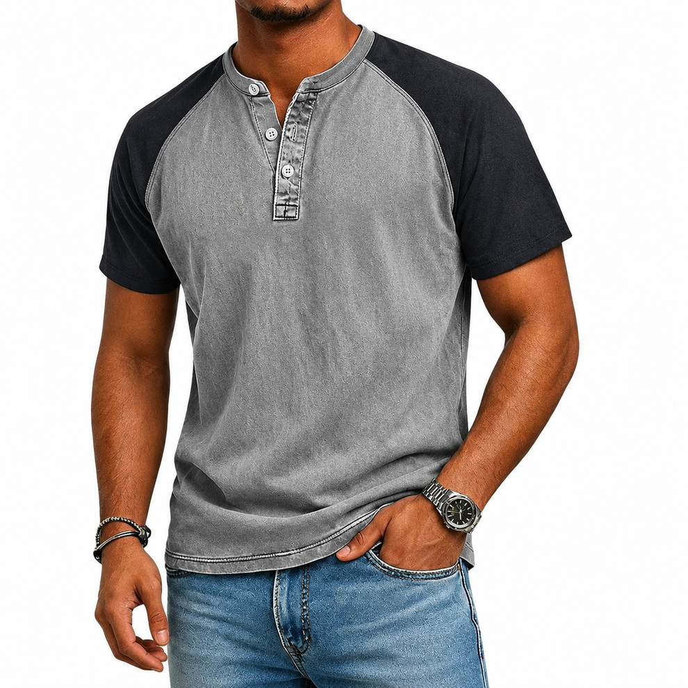 Roeland - T-Camisa Vintage Bicolor