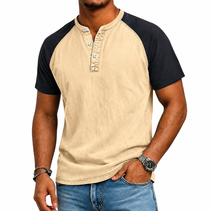 Roeland - T-Camisa Vintage Bicolor
