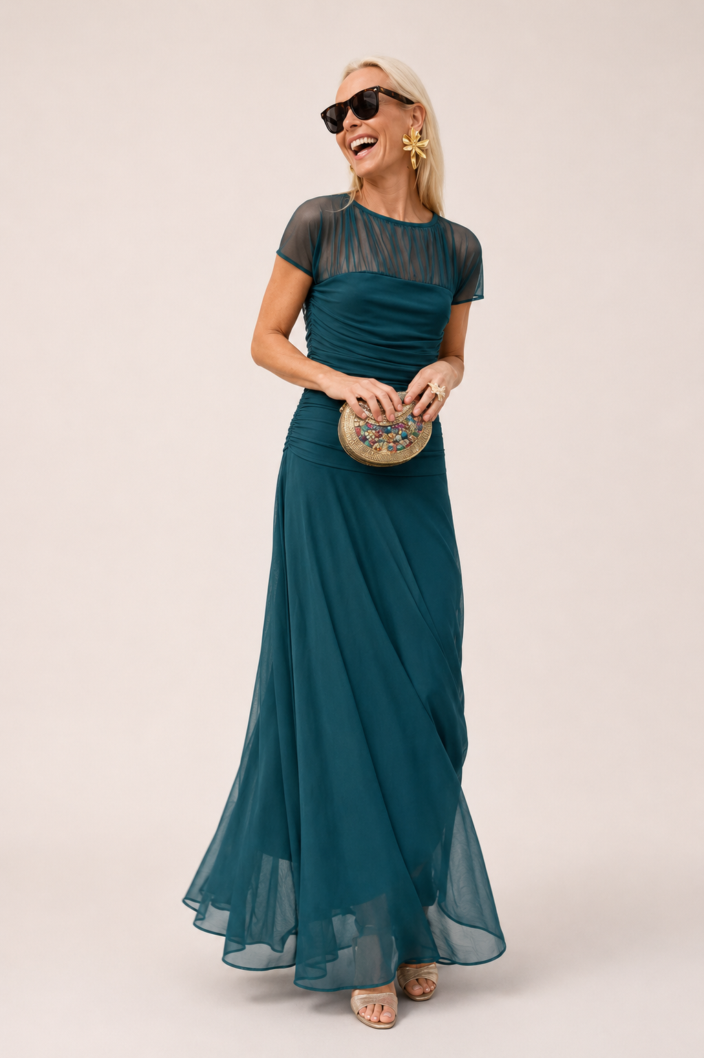 Lesliy - Vestido Elegante de Chiffon