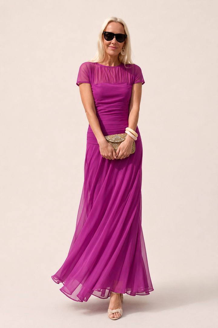 Lesliy - Vestido Elegante de Chiffon