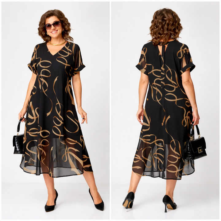 Pavla - Vestido Elegante De Manga Curta