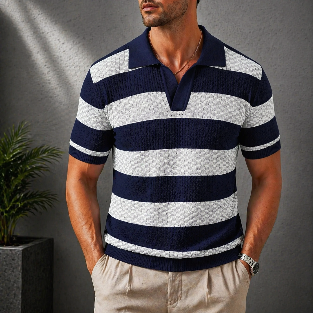 Leunard - Camisa Polo De Malha às Riscas