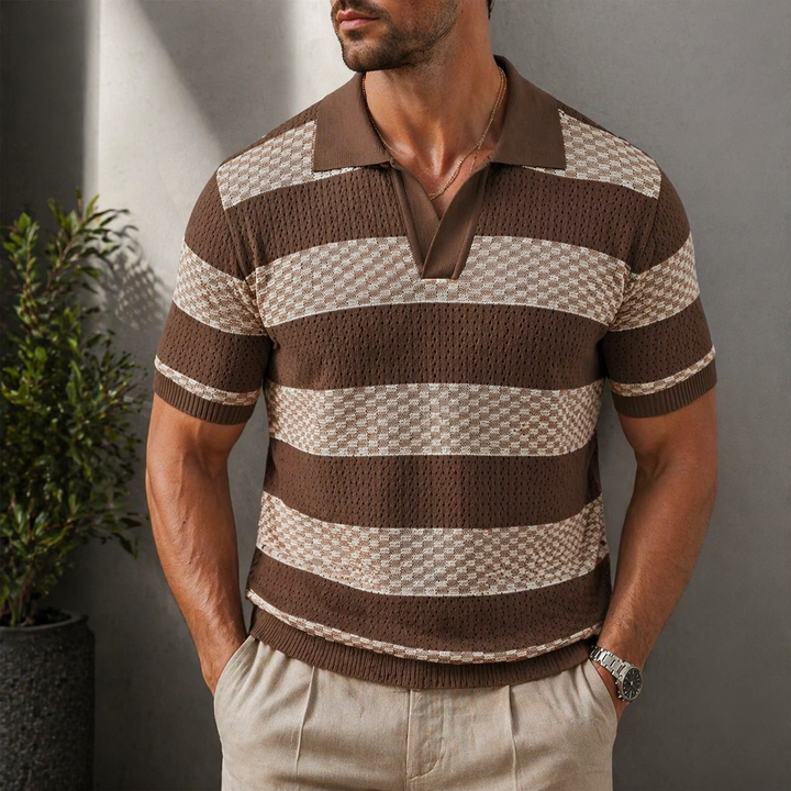 Leunard - Camisa Polo De Malha às Riscas