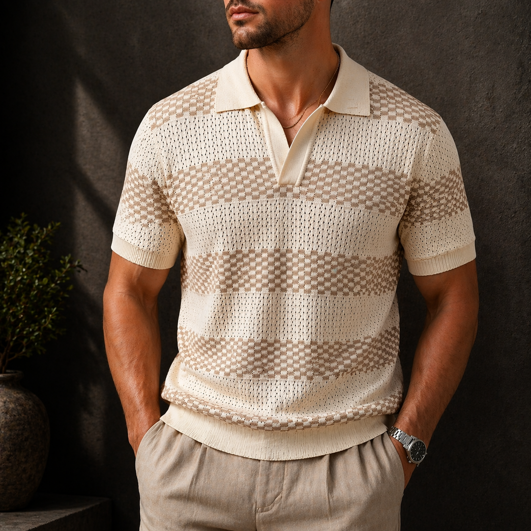 Leunard - Camisa Polo De Malha às Riscas